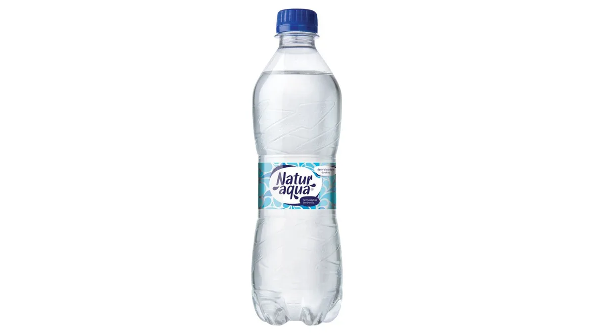 NaturAqua szén-dioxiddal dúsított természetes ásványvíz 500 ml