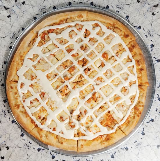 Extra Large Buffalo Chicken Pizza