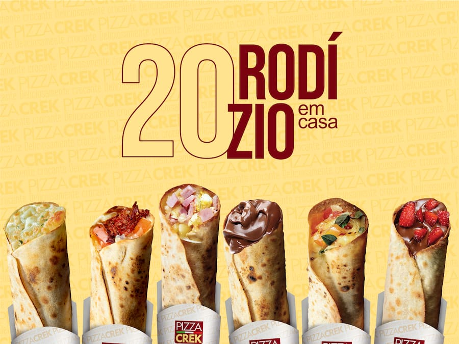 20 Pizzas Crek Refrigerante 2 Litros (Combo para 10 Pessoas)