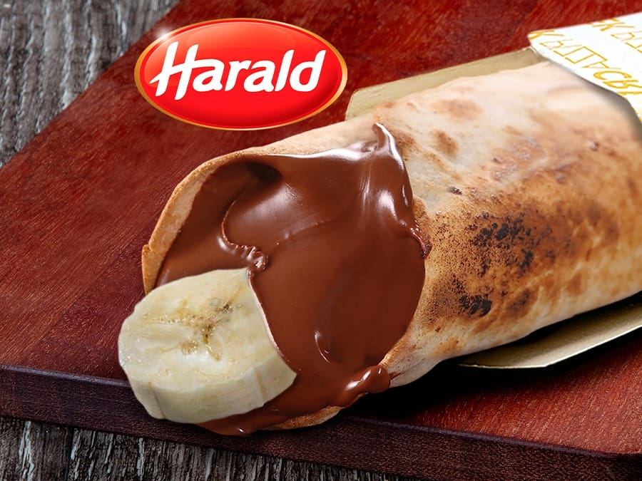 Pizza Crek de Chocolate com Banana