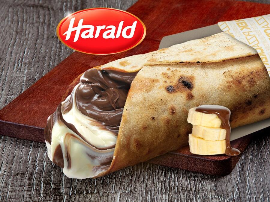 Pizza Crek de Duo Chocolate com Banana