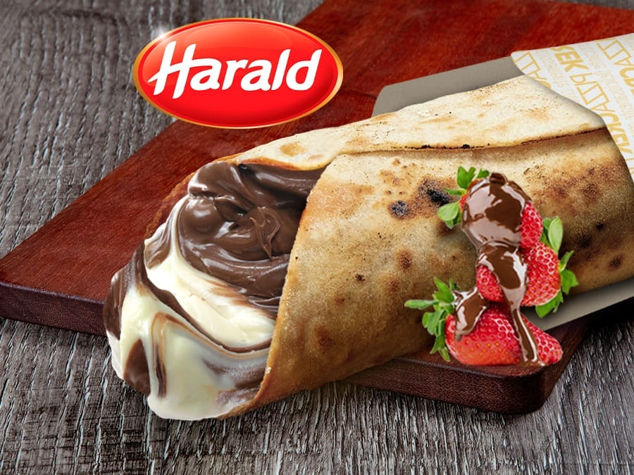 Pizza Crek de Duo Chocolate com Morango