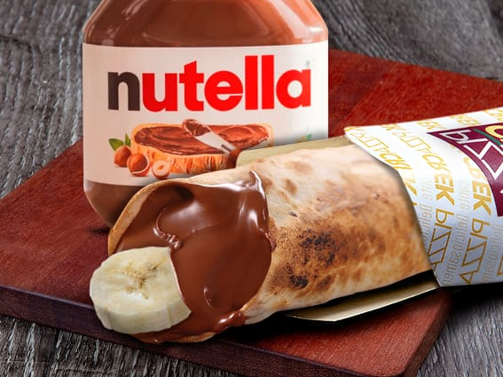 Pizza Crek de Nutella com Banana