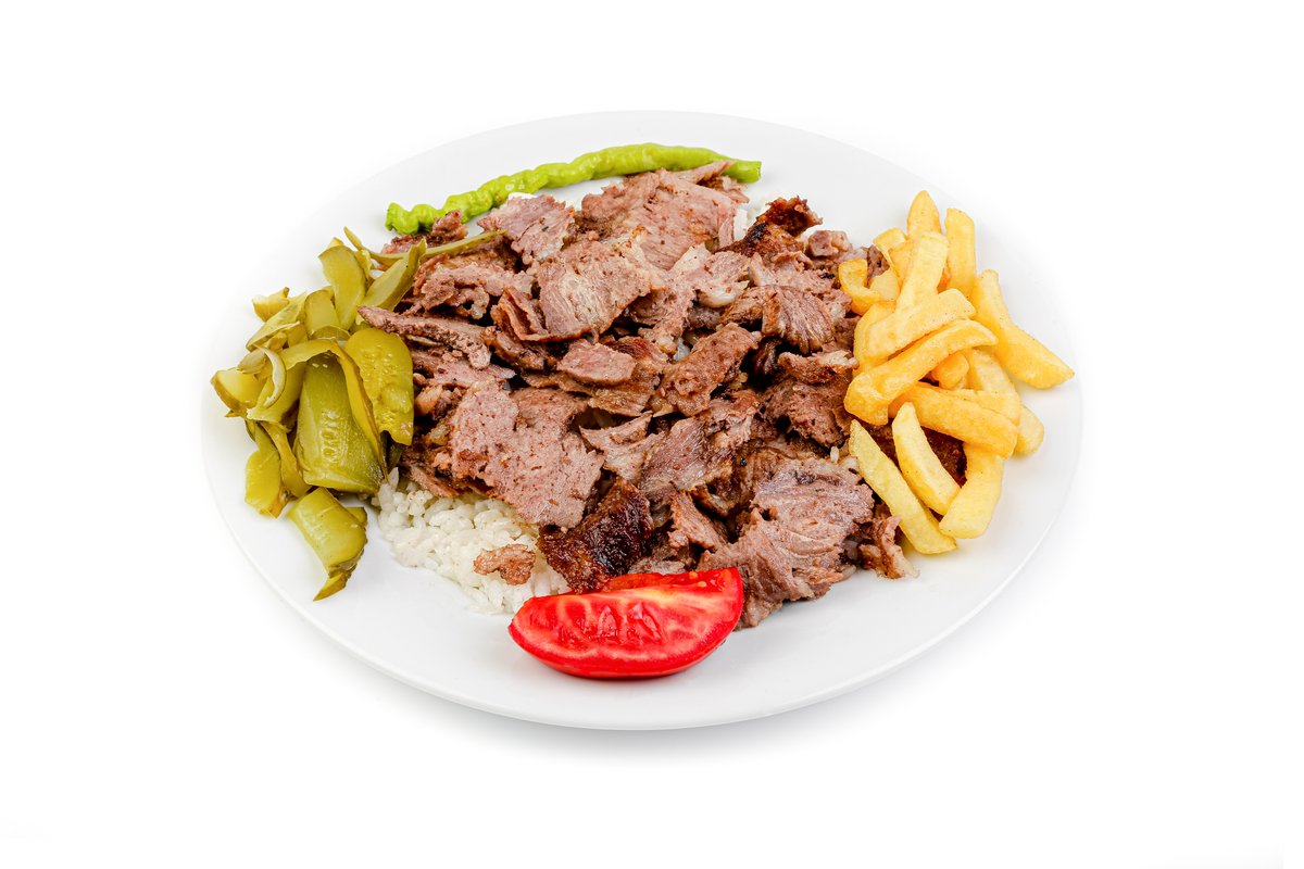 12. Malý talíř Kebab s hranolky
