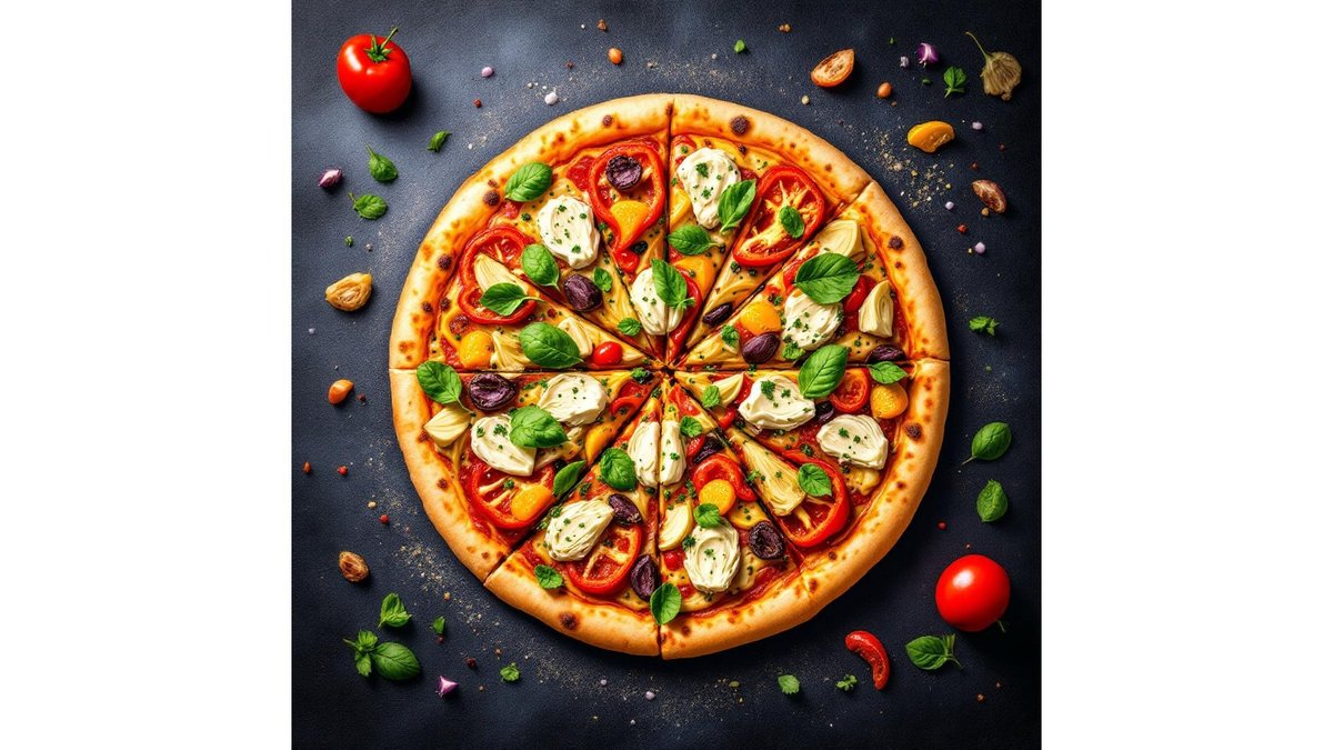 Pizza Vegetariană / de post 45 cm