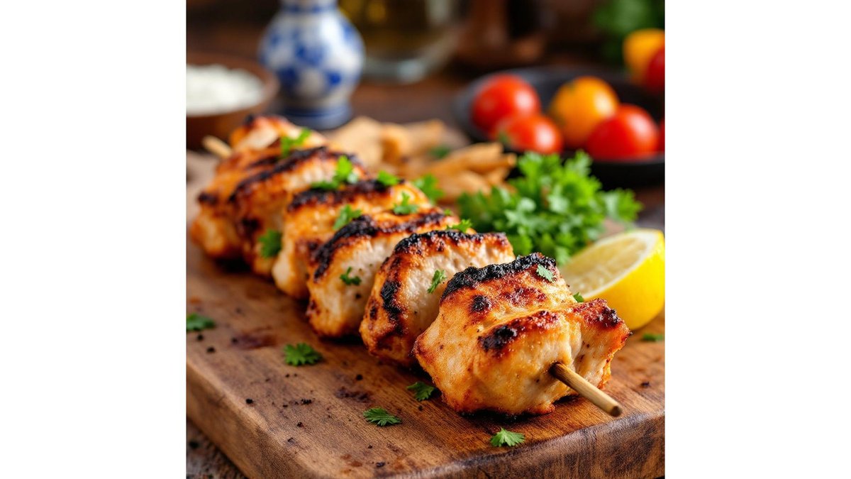 Pork souvlaki