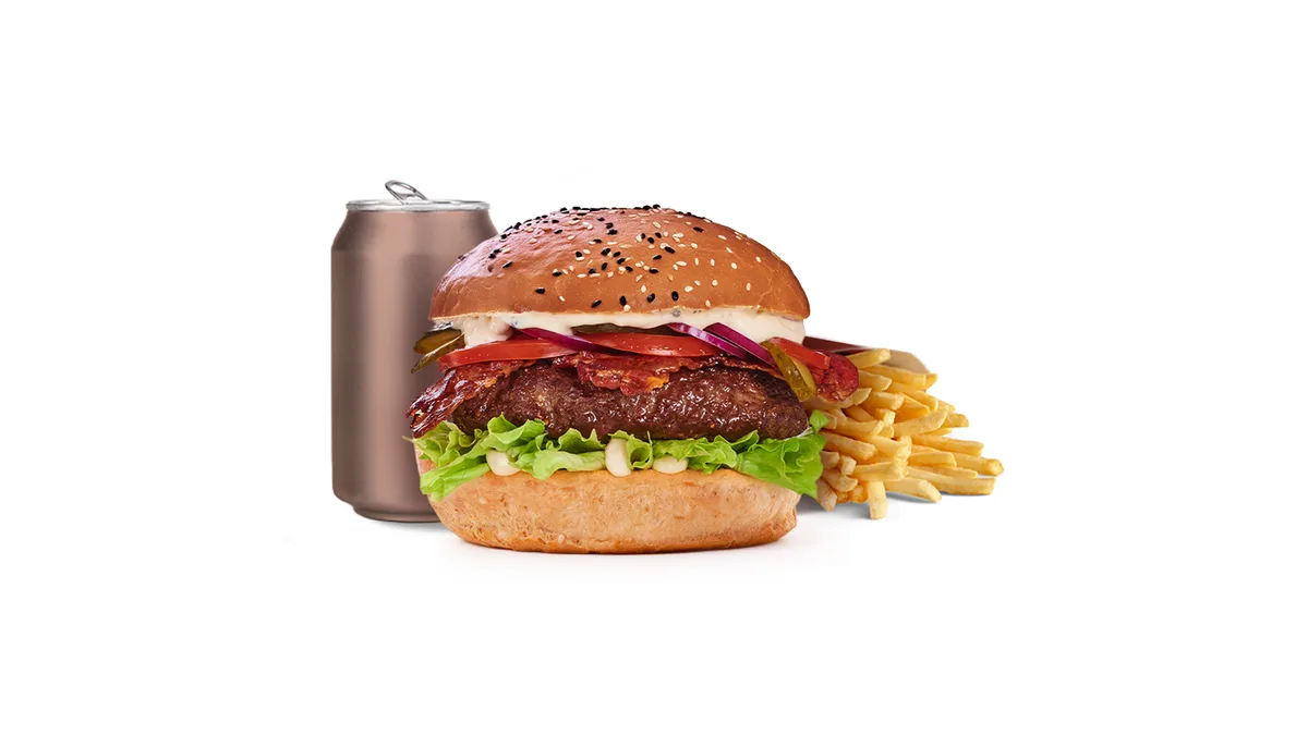 Bacon burger menu
