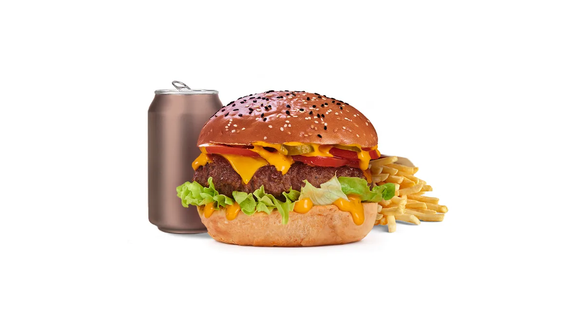Cheese burger menu