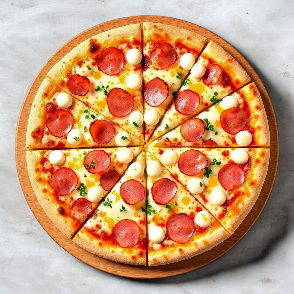 2 Pizzas Medianas De Jamon Y Queso