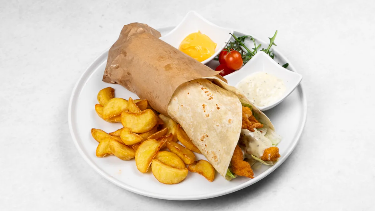 Wrap z ocvrtim piščancem