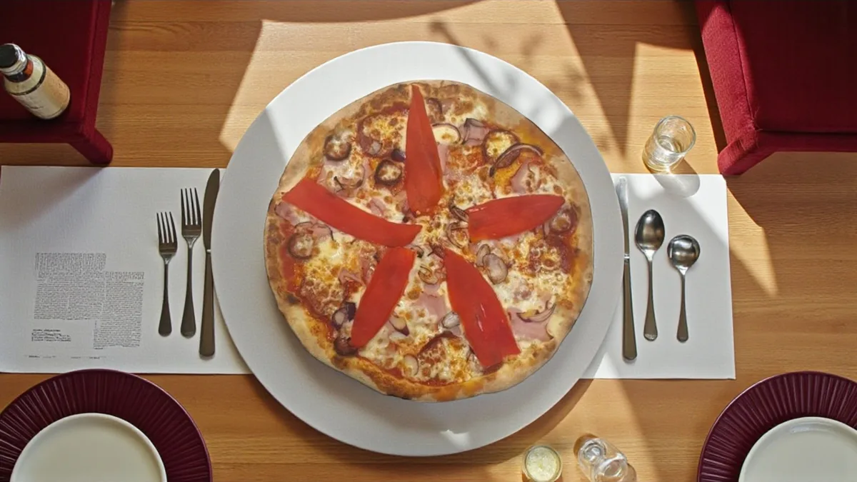Pizza four meats special