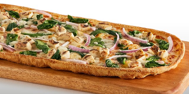 Grilled Chicken and Spinach Flatbread