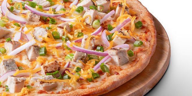 Stuffed Crust California Garlic Chicken Pizza