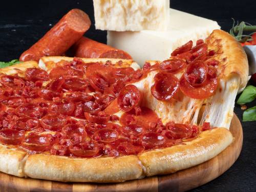 Pepperoni Trio Stuffed Crust