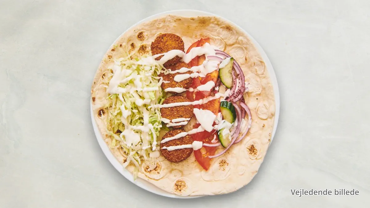 Rulle med falafel