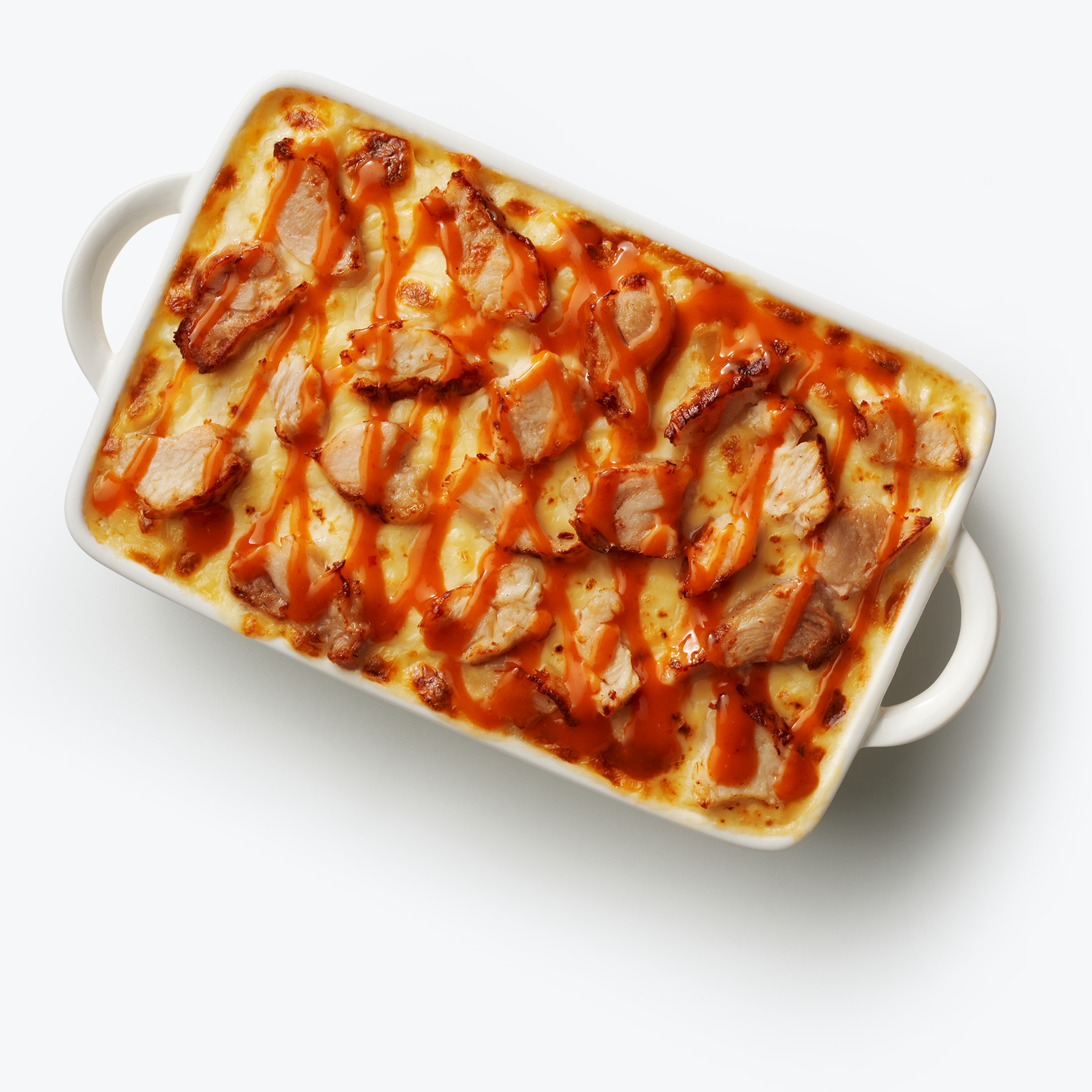 Buffalo Chicken Loaded Mac and Cheese Shared