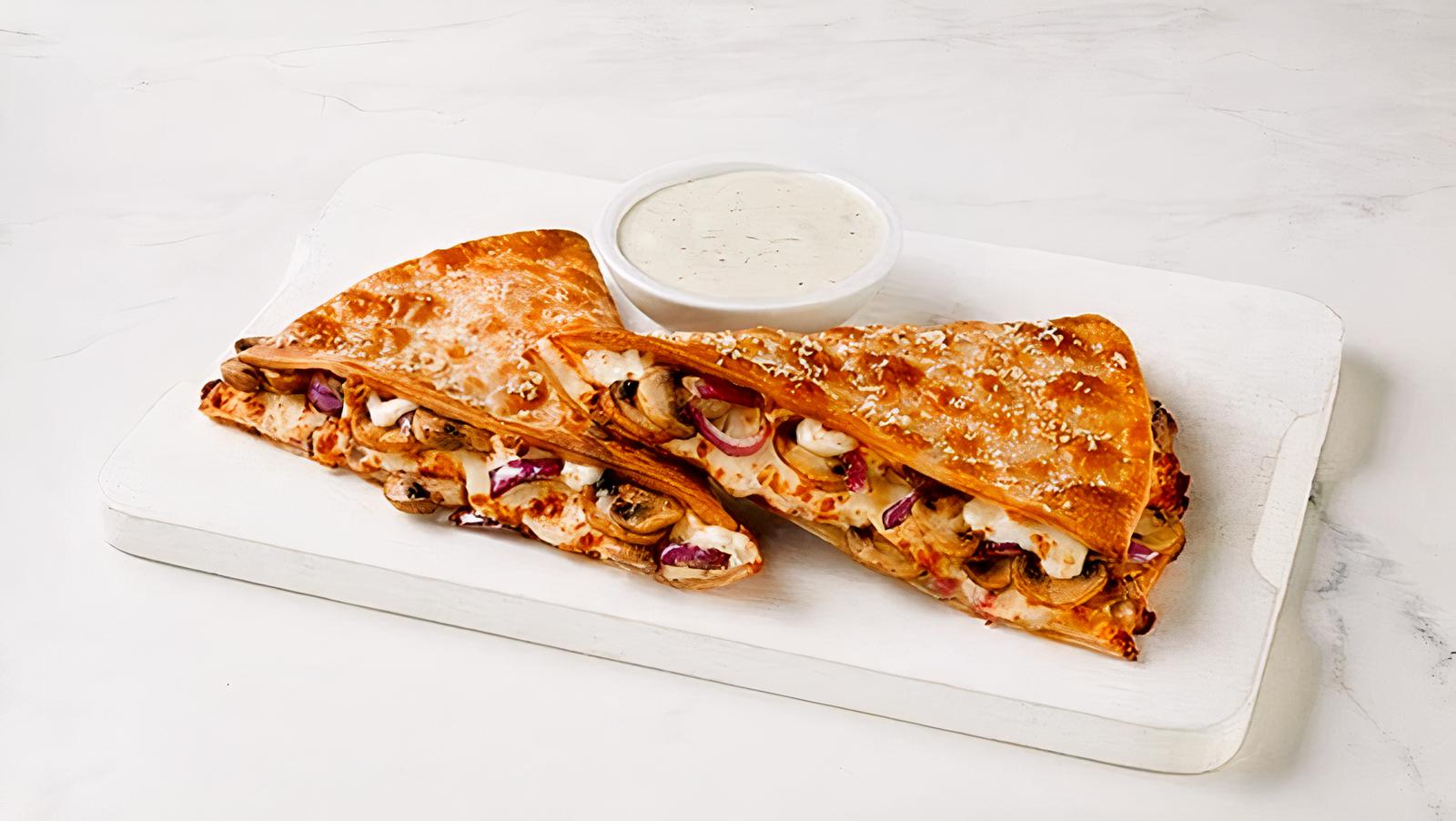 Mushroom Onion Alfredo Melt
