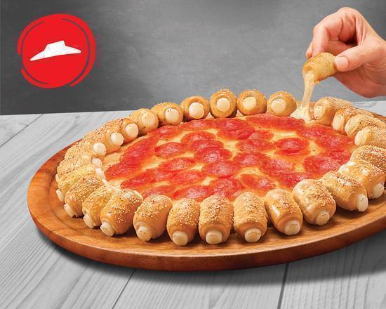 2 Pizzas Con Borde Relleno
