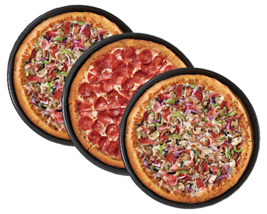 Promo 3x2: Pizzas Grandes