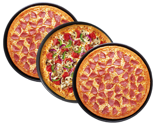 Promo 3x2: Pizzas Medianas