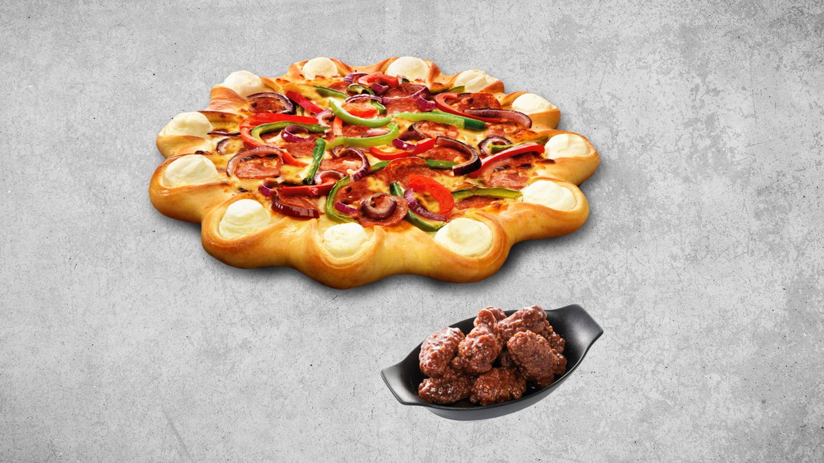 Large Crown Pizza + 10 pcs Wingstreet