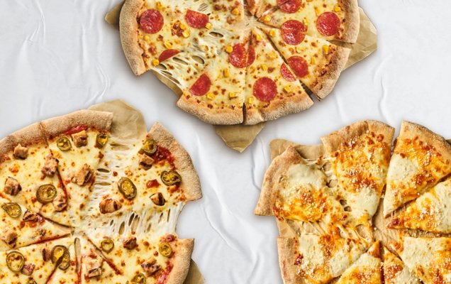 3x velká pizza