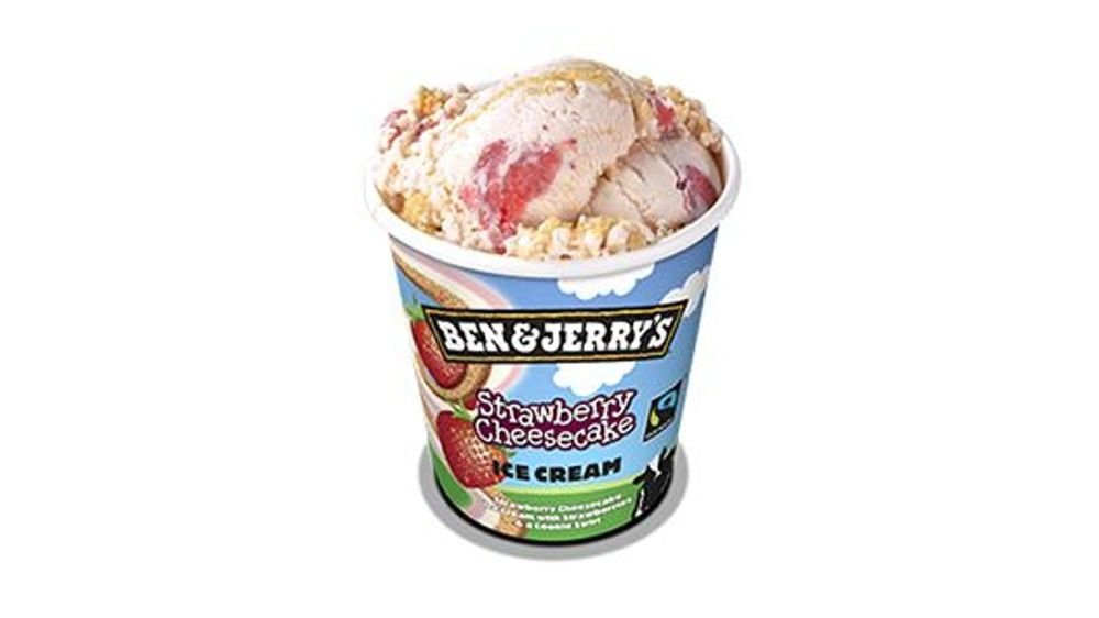 Ben and Jerry's Icecream 465ml Strawberry Cheesecake