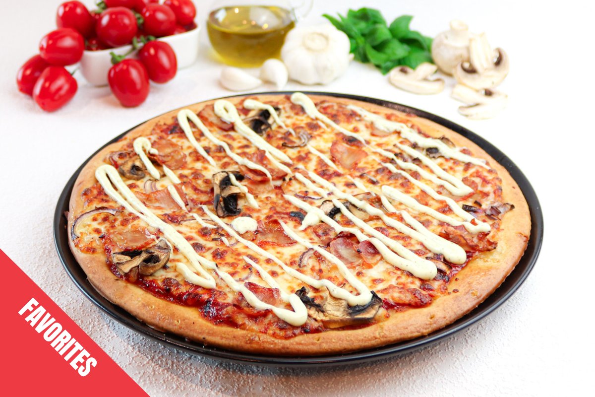Garlic Bacon - Gluteeniton pizza