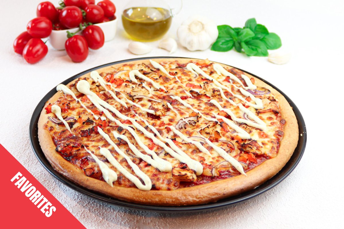 Garlic Chicken - Gluteeniton pizza