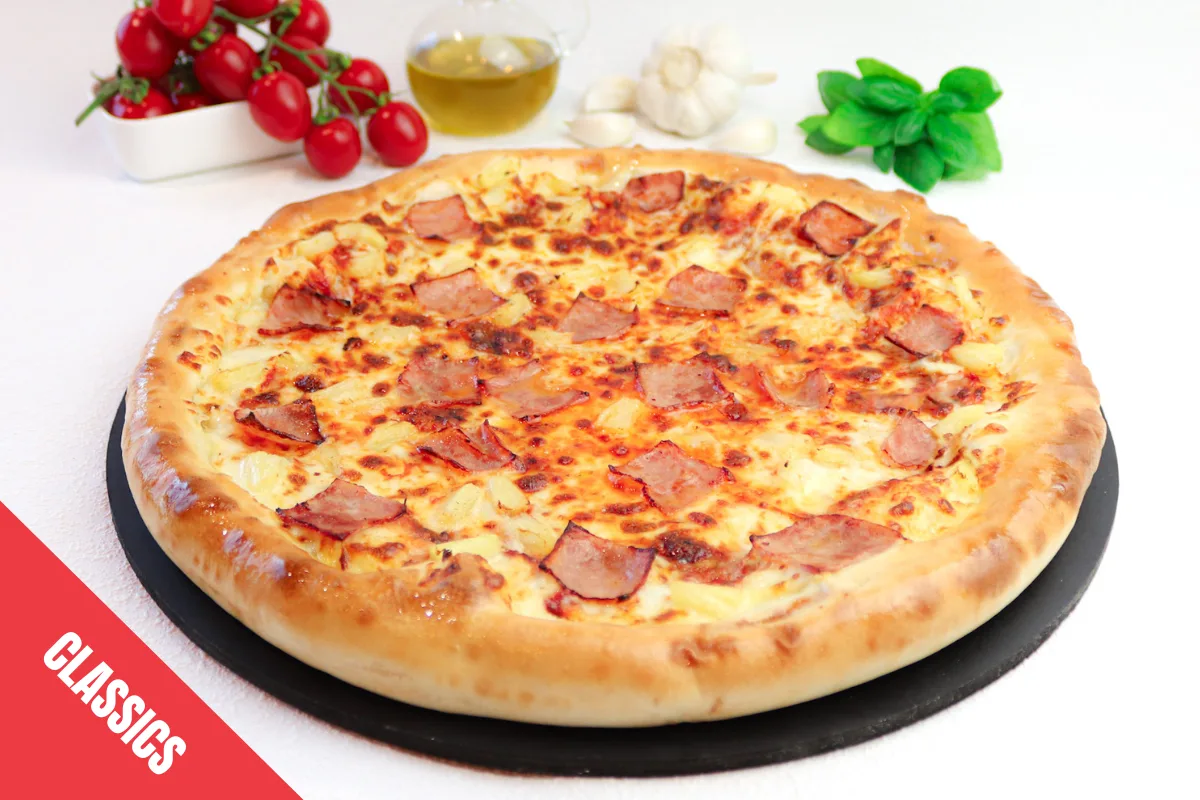 Hawaiian Large Cheesy Crust