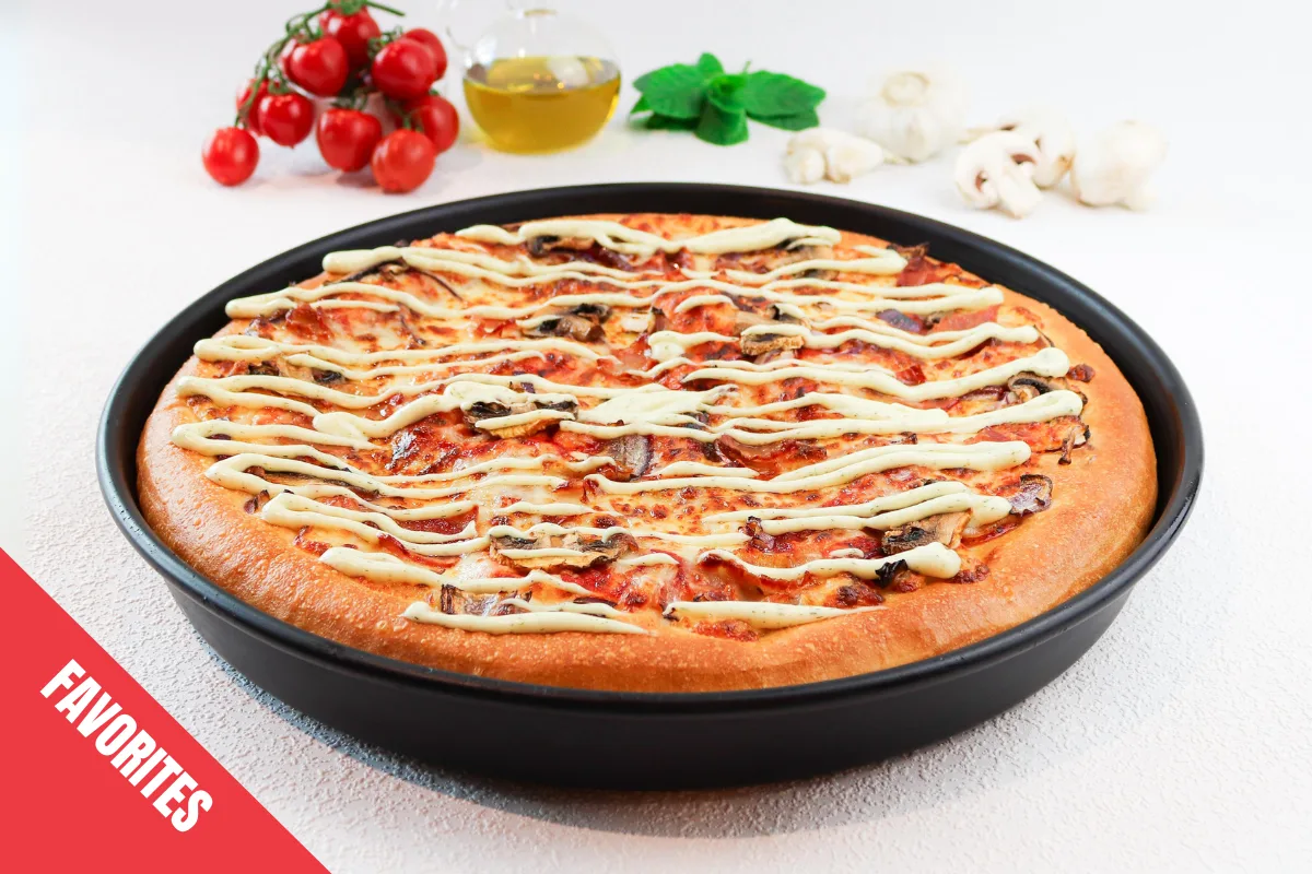 Large Pan Garlic Bacon