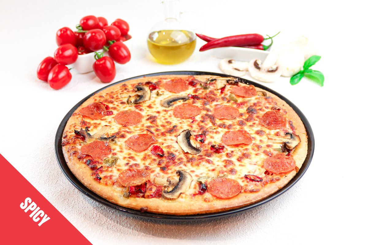 Spicy Pepperoni- Gluteeniton pizza