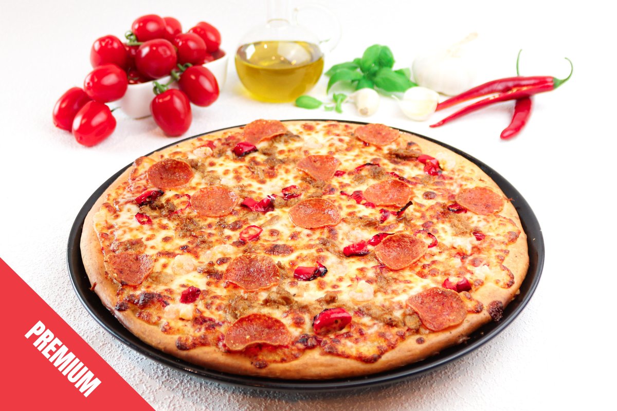 Surf and Turf - Gluteeniton pizza