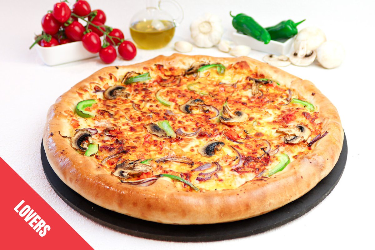 Vegetarian Lovers Large Cheesy Crust (V)