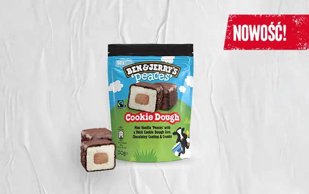 BENandJERRY'S PEACES COOKIE DOUGH