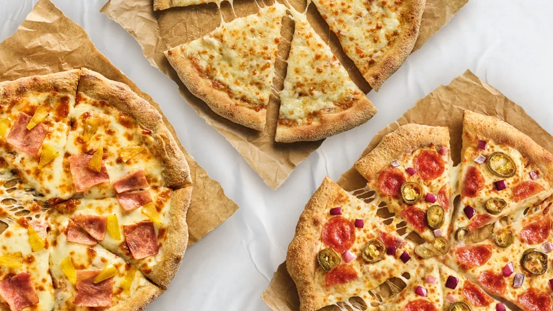 3x Stredná pizza