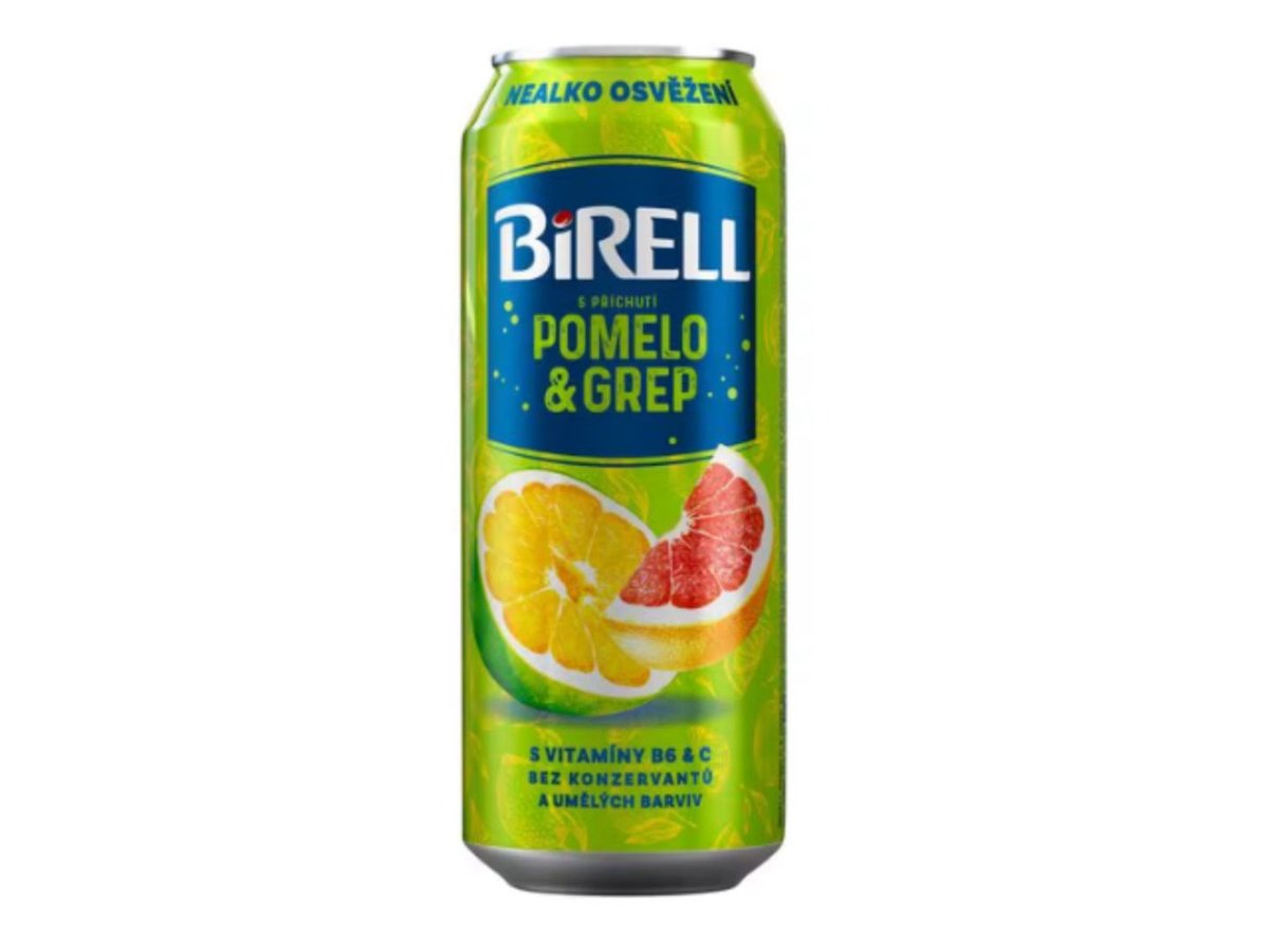 Birell s příchutí pomelo and grep 0,5l