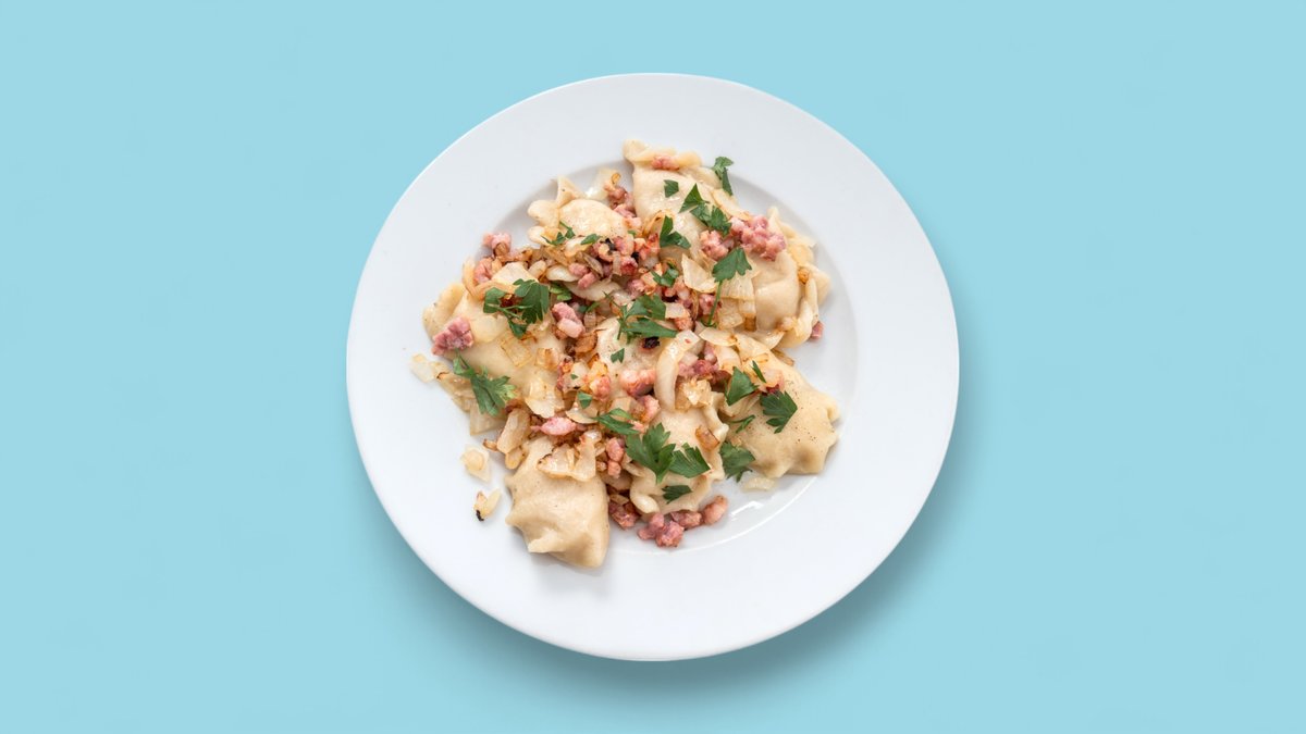 Maultaschen Gefüllt mit Kartoffeln und Quark