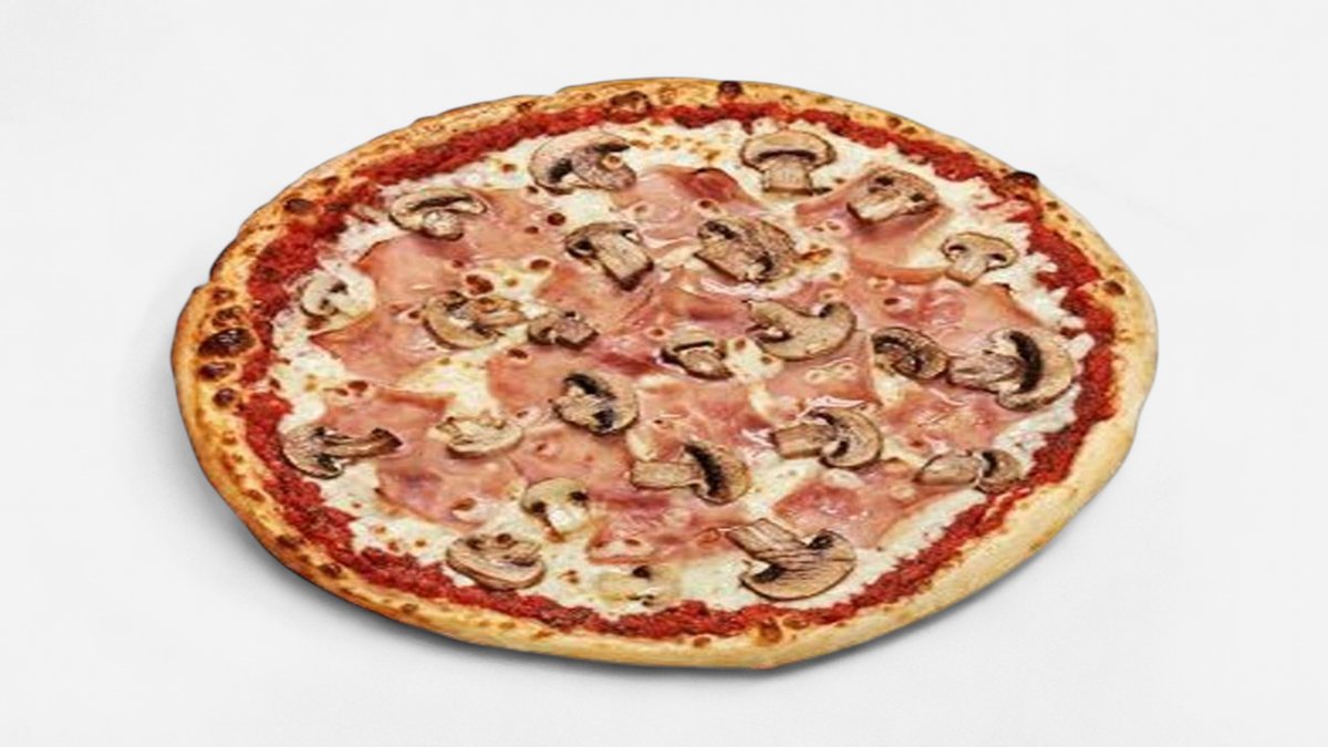 Pizza Prosciutto e Funghi 1+1