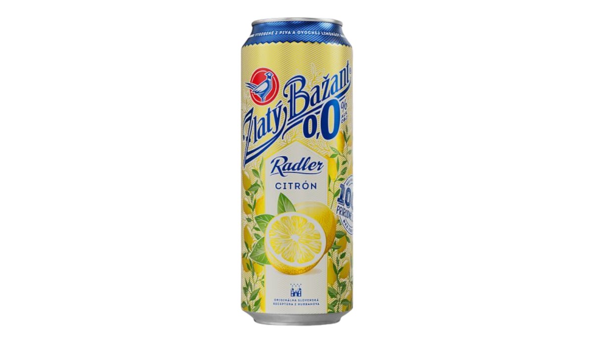 Zlatý Bažant Radler citrón 0%