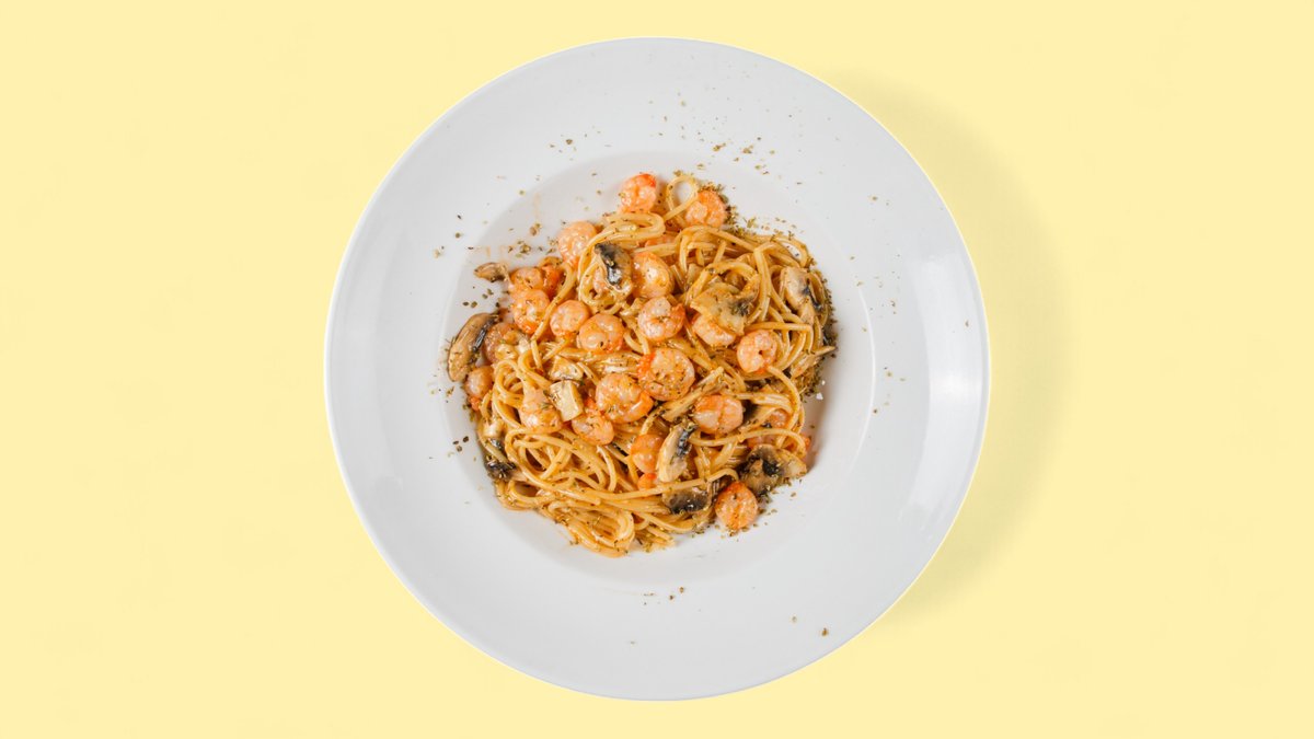 Rigatoni con Scampi