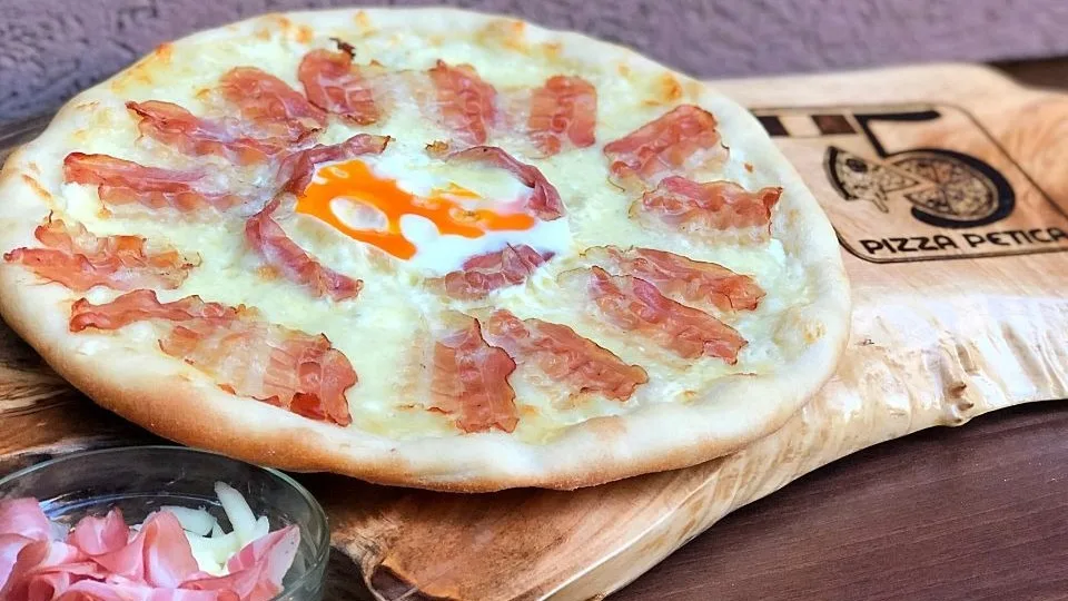 Pizza carbonara 42cm