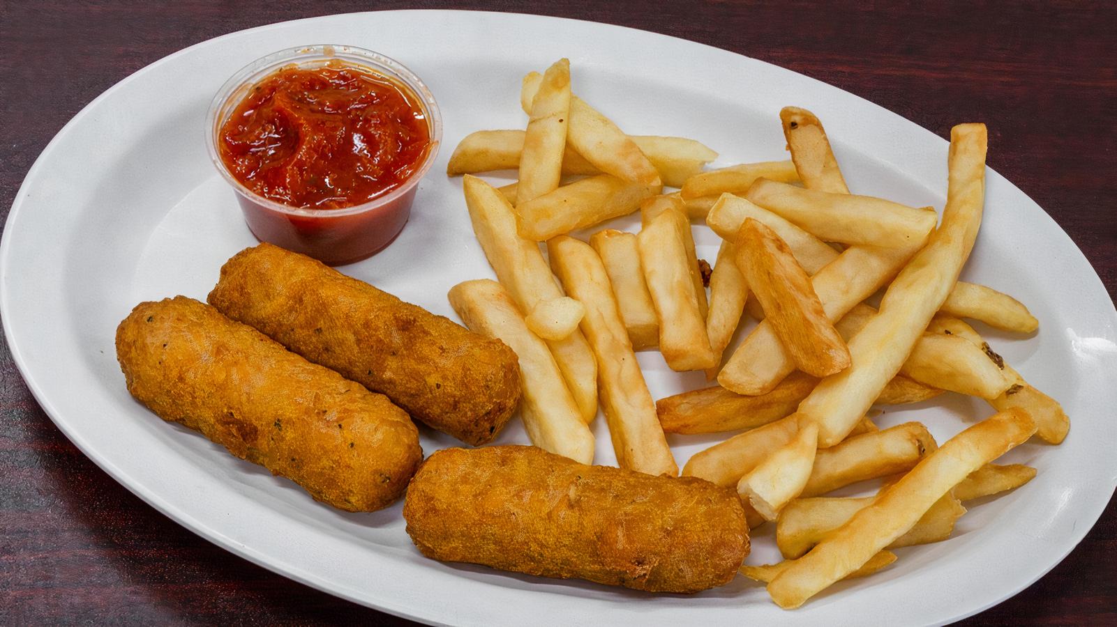 Mozzarella Sticks kids w/fries