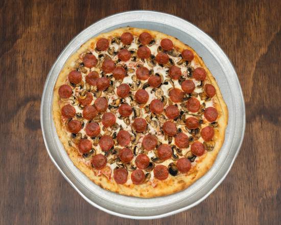 Pepperoni Mushroom Pizza 14 inch Pizza Pie