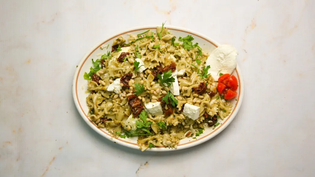 Farfalle al Pesto Special