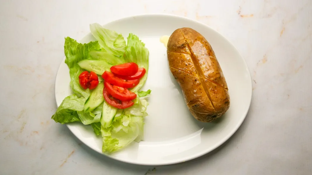 Jacket Potato with Butter or Garlic Butter