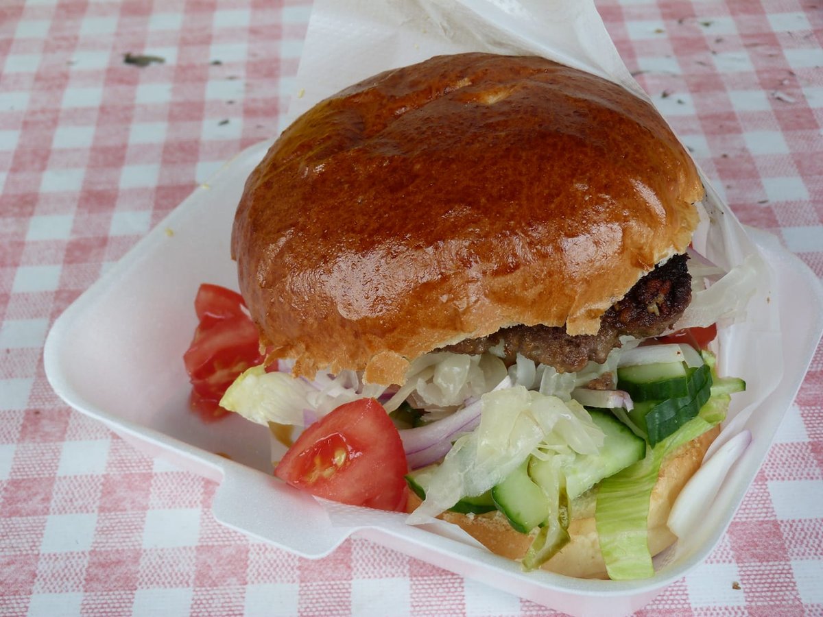 Retro hamburger