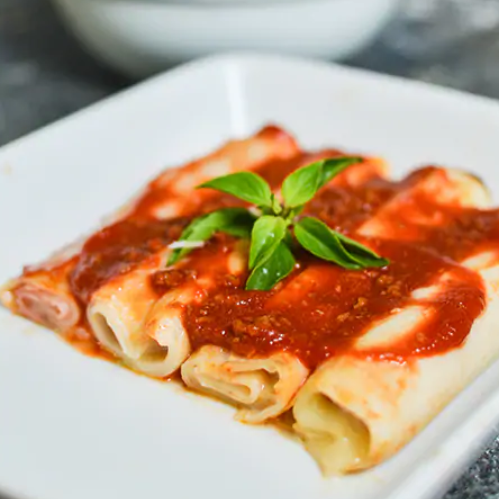 Canelone de Frango com Catupiry