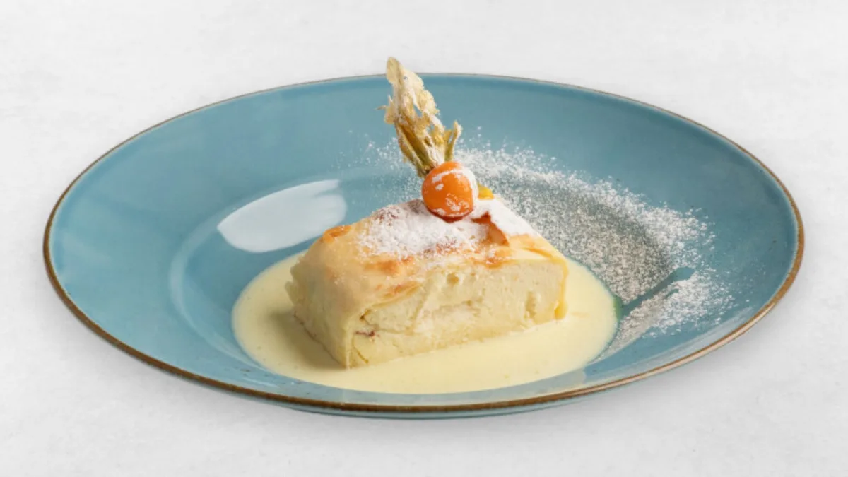 Hausgemachter Topfenstrudel