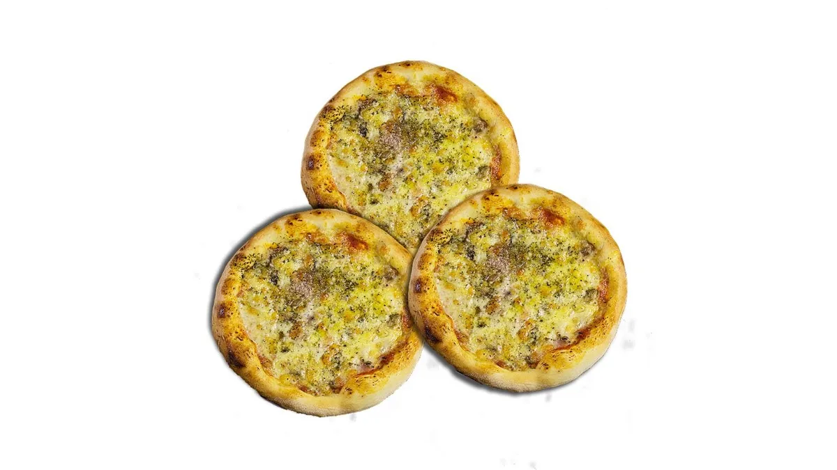 Tri mini pizze 25cm